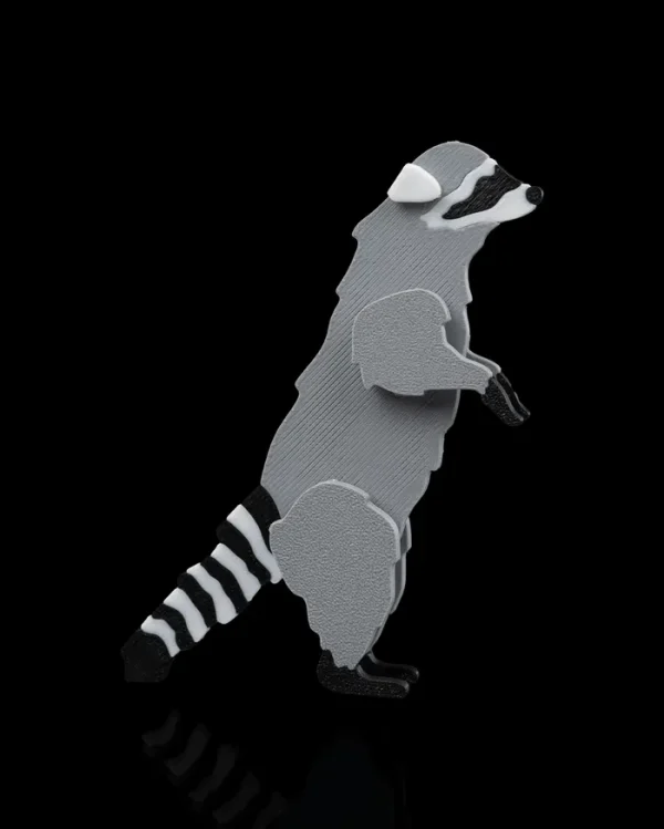Racoon Standing Kit Card - imagine 2